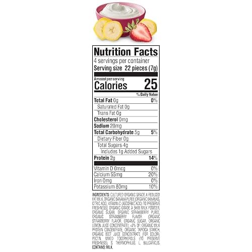 Happy Baby Organics Greek Yogis Freeze-Dried Greek Yogurt and Fruit Snacks, Strawberry Banana, 1 Ounce (Pack of 1) packaging may vary thumbnail 3