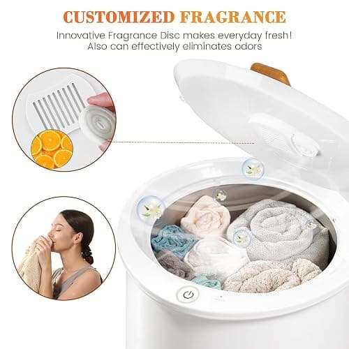Keenray Towel Warmer, Luxury Towel Warmer Bucket, Large Towel Warmer for Bathroom, Auto Shut Off, Fits Up to Two 40"X70" Oversized Towels, Bathrobes, Blankets, PJ's and More, CL1 thumbnail 4