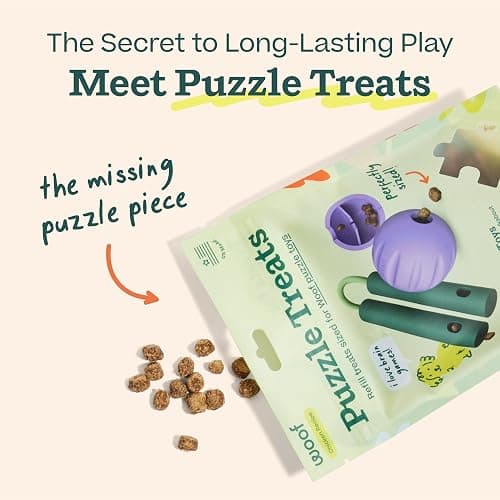 WOOF Air-Dried Puzzle Treats - Refill Treats Sized Puzzle Toys - The Perfect Dog and Puppy Training Treats - Made with Real Chicken - 5 oz thumbnail 3