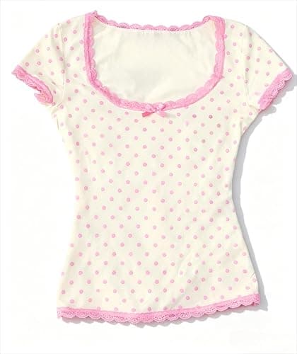 Kawaii Cutecore Harajuku Graphic Tee Teen Girls Whimsy Twee Cute 2000s Fairy Grunge Preppy Tops Y2k Clothes thumbnail 4
