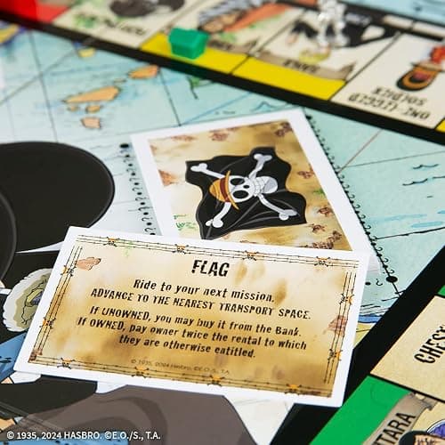 Monopoly: One Piece Edition Board Game | Buy, Sell, Trade with Popular Characters from the Manga & Anime Series | Featuring 9 Miniature Tokens | Officially Licensed Merchandise and Collectible thumbnail 5