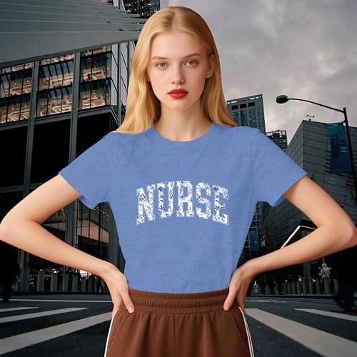 sallrue Nurse Shirt for Women School Registered Nurse Week T-Shirt Nursing Life Tees Tops thumbnail 5