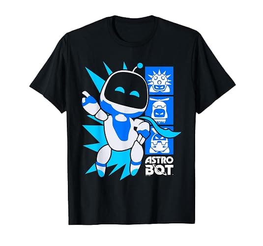 Astro Bot Rescue Mission Victory Pose Video Game T-Shirt - Image 1