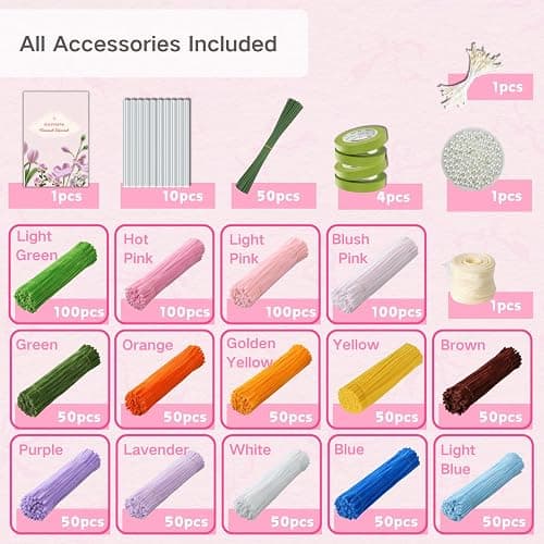 Balinging Upgraded 900 pcs Colorful Chenille Pipe Cleaners for Crafts, Extra Fuzzy Flexible Stems, 12 Inch Length for DIY Art, Kids and Adults Creative Projects thumbnail 2