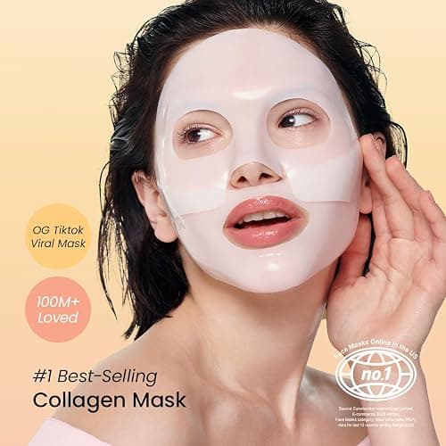 BIODANCE Bio-Collagen Real Deep Mask, Hydrating Overnight Hydrogel Mask, Pore Minimizing, Plumping, Elasticity Improvement, Korean Skin Care, Gifts for Women | 1.19oz(34g) x 16ea thumbnail 2