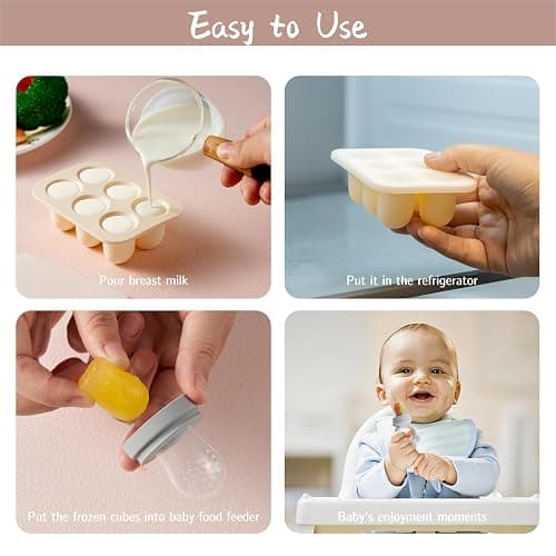 Baby Fruit Feeder with Popsicle Mold, Teethers Teething Toys for Babies Self-Feeding for Baby Essentials Newborn Toys 3+months Baby Gifts. thumbnail 6