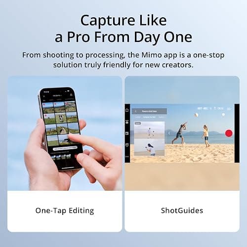 DJI Osmo Mobile 7 Gimbal Stabilizer for iPhone & Android, 3-Axis Gimbal | Built-in Tripod, Ultra-Light, Comfortable Grip, ActiveTrack, ShotGuides, One-Tap Edit, 10hrs Use, Phone Charging thumbnail 7