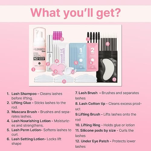 Korean Lash Lift Kit - Eye Brow Lamination Kit Eyelash Perm Kit Eyelash Lift Kit Lash Perm Eyebrow Lamination thumbnail 4