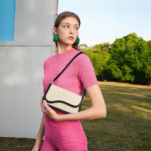 Telena Shoulder Bag for Women Vegan Leather Women's Shoulder Purses Handbags with 2 Removable Strap Crossbody Bag Purses thumbnail 2