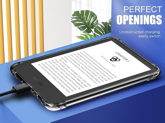 MoKo Clear Case for 6" All-New Kindle (11th Generation-2024/2022 Release), Ultra Clear Soft TPU Slim Flexible Transparent Skin Bumper Back Cover Shell for Kindle 11 2024 thumbnail 8