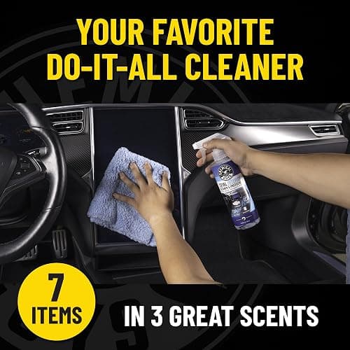 Chemical Guys, Total Interior Cleaner Variety Kit, New Car & Black Cherry | Sample two aromas in one box, a one-step spray for dashes, seats, door panels and screens, boxed ready to gift thumbnail 9