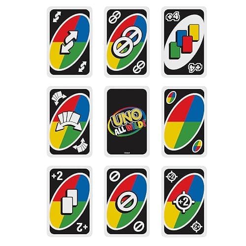 Mattel Games UNO All Wild Card Game with 112 Cards, Toy for Kid, Family & Adult Game Night for Players 7 Years & Older thumbnail 3