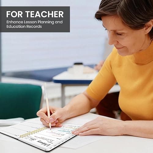 Planner 2026-2027 for Women & Men, Academic Monthly and Weekly Calendar Planner, Jul 2026 - Jun 2027, A5 (6.3" x 8.5"), Teacher Student Planning Book with Tabs, Ideal for Office School Supplies - Black thumbnail 7