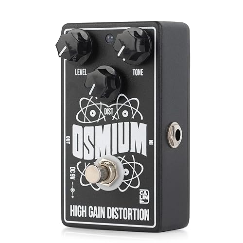 Caline CP-501 Osmium High Gain Distortion Guitar Effect Pedal for Electric Guitar and Bass thumbnail 3