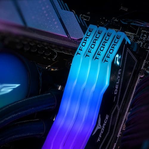 TEAMGROUP T-FORCE DELTA RGB DDR5 Ram 32GB (2x16GB) 6000MHz PC5-48000 CL30 Intel XMP 3.0 AMD Expo Compatible Desktop Memory Black FF3D532G6000HC30DC01 thumbnail 6