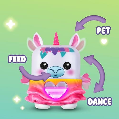NANO-MALS Meadowmist The Unicorn, Electronic Pet Unicorn Toy, 70+ Responses, Interactive Fidget Toys for Girls & Boys, Kids Christmas Stocking Stuffer Gifts, Ages 5+ ​ thumbnail 4