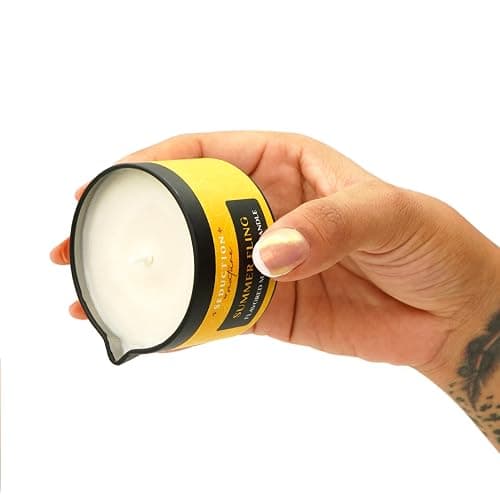 Tropical Scent Massage Oil Candle – Vegan Full Body Massage Therapy & Home SPA – Sustainable Formula for Relaxation & Stress Relief thumbnail 8