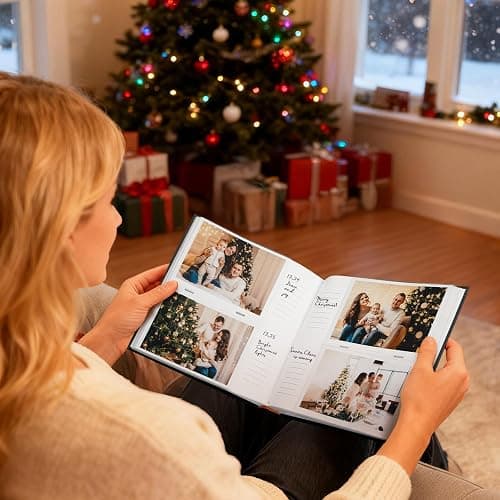 Vienrose Photo Albums 6x4 (15x10 cm) 200 Pockets Linen Cover with Memo Spaces Photobook Large Capacity Pictures Album Memory Book for Wedding, Family, Baby, Holidays, Special Occasions, Black thumbnail 2