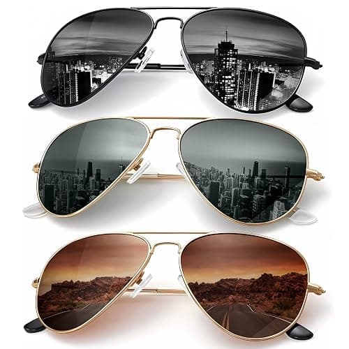 KALIYADI Classic Aviator Sunglasses for Men Women Driving Sun glasses Polarized Lens UV Blocking - Image 1