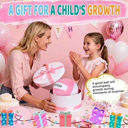 Noetifex Soft Volleyball-Super Soft Fabric Light Volleyball for Indoor Practice Safe and Quiet Kids Youth Beginners House Yard Training Practice Games(Deflated) thumbnail 7