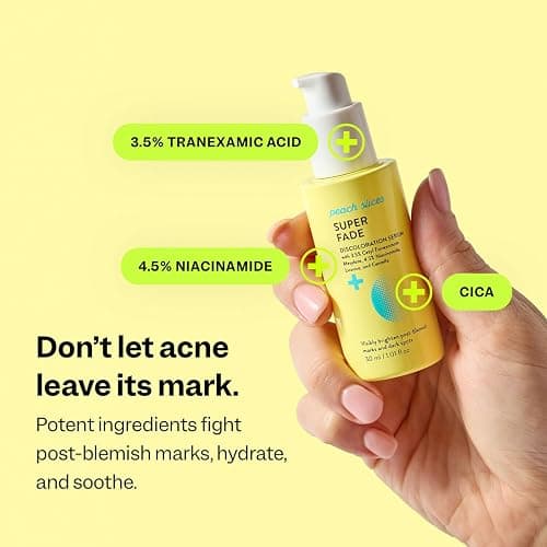 Peach Slices - Super Fade Discoloration Serum for Face (1.01 oz) - Dark Spots, Hyperpigmentation, Uneven Skin - Niacinamide Serum - Tranexamic Acid - Vegan & Cruelty Free - Korean Skin Care & Beauty thumbnail 6