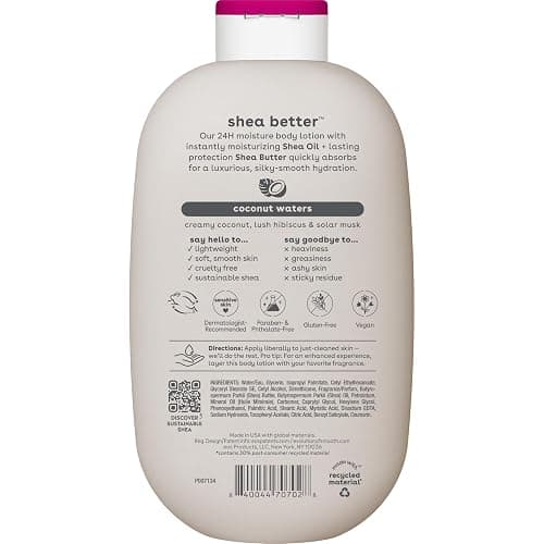 eos Lozione per il corpo Shea Better - Acqua di cocco, cura della pelle idratata 24 ore, leggera e non grassa, con karité naturale, vegana, 473 ml thumbnail 11