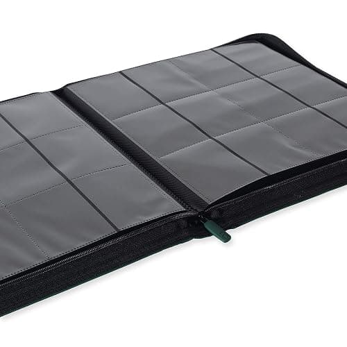 Vault X 12 XL Pocket Trading Card Zip Binder, 624 Cards, Premium Exo-Tec Album Material, 26 Side-Loading Pages, Folder for Collectible Card Games, Sports, TCG (Green) thumbnail 6