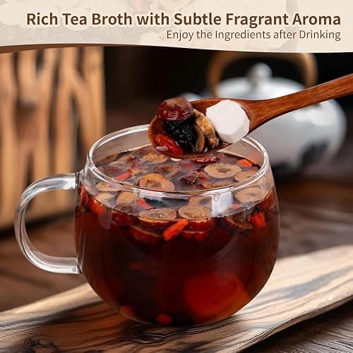 Ginseng Five Treasures Kidney Tea, Traditional Chinese Herbal TeaBags, Natural Kidney Cleanse Detox Tea for Women & Men, 7 Precious Ingredients Formula(1 Pack/25 Bags) thumbnail 4
