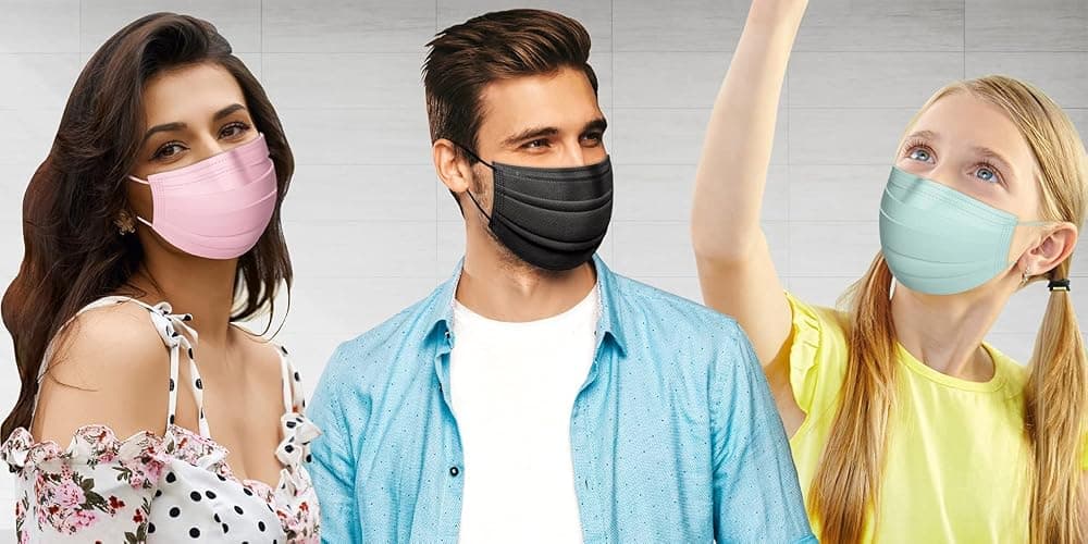 ANYGUARD Colored Disposable Face Mask, Pack of 50, Breathable 3-Ply Face Mask (Cotton Candy) thumbnail 9
