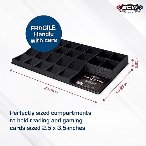 BCW Card Sorting Tray - 1 ct | 24-Cell Trading Card Organizer for TCG & Sports Cards | Ideal for Pokémon, Baseball, and Magic | Lightweight Card Sorter Tray thumbnail 2