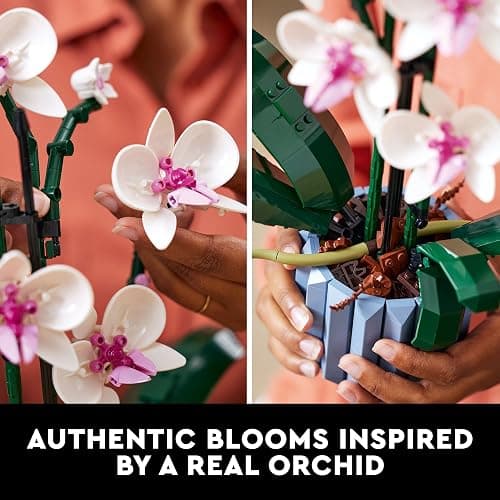 LEGO Botanicals Orchid - Artificial, Fake Indoor Flowers Building Set for Home, Kitchen, Desk Decoration, Adults Ages 18+ - Gift for Birthdays - 10311 thumbnail 3