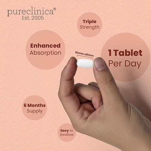 Triple Strength Hyaluronic Acid 300mg x 180 tablets (6 months supply). 300% stronger thumbnail 5