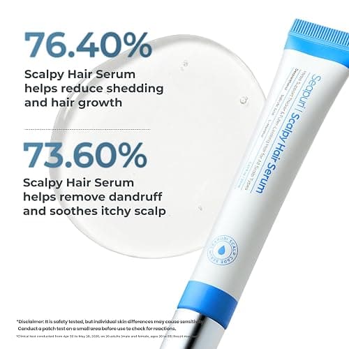 Seapuri Scalpy Hair Growth Serum for Thinning Hair | Korean Scalp Treatment with Salicylic Acid, Menthol, Dexpanthenol | Supports Hair Density & Thickening | Fuller Looking Hair & Scalp Health thumbnail 4