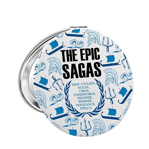 FADDBUK Epic The Musical Lover Gift Ocean Sagas Gift Ocean Saga Makeup Mirror for Musical Fan (Musical Saga Mirror) - Image 1