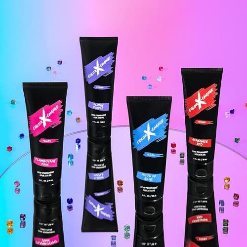 Color X-Change Semi-Permanent Hair Color - Mood of Blue - Vegan, PPD & Ammonia-Free thumbnail 4