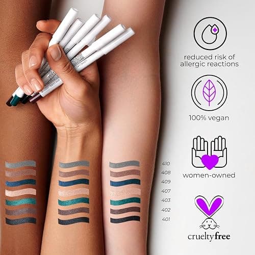 Lamel No Smudge Gel Eyeliner - Deep Black - Waterproof Eyeliner Pencil - 10-Hour Wear, Sharpenable, Contact Lens Friendly, Vegan - Creamy & Sweat Proof Pencil - Highly Pigmented - 401 Shade thumbnail 5