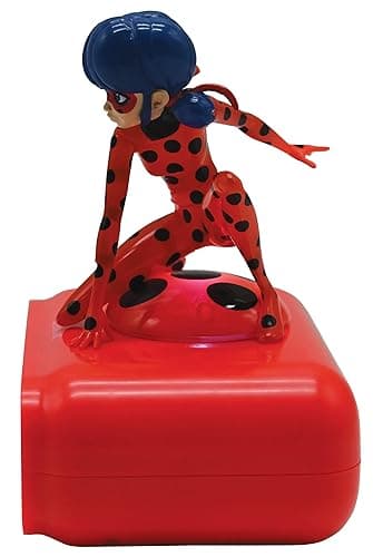 LEXiBOOK - Miraculous Digital Alarm Clock with Night Light Snooze, Clock, Luminous Ladybug, Red Colour - RL800MI thumbnail 4
