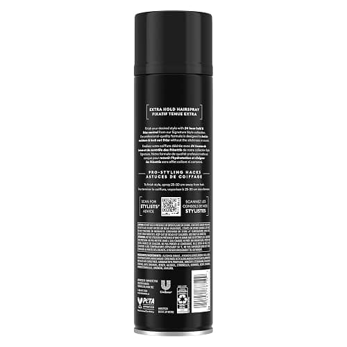 TRESemmé Extra Hold Hairspray with Pro Lock Tech™ for 24-hour frizz control hair styling 311 g, Black thumbnail 4