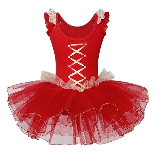 Girls Skirted Leotards Ballet Dance Tutu Princess Dress Ballerina Costumes 3-8Y thumbnail 2