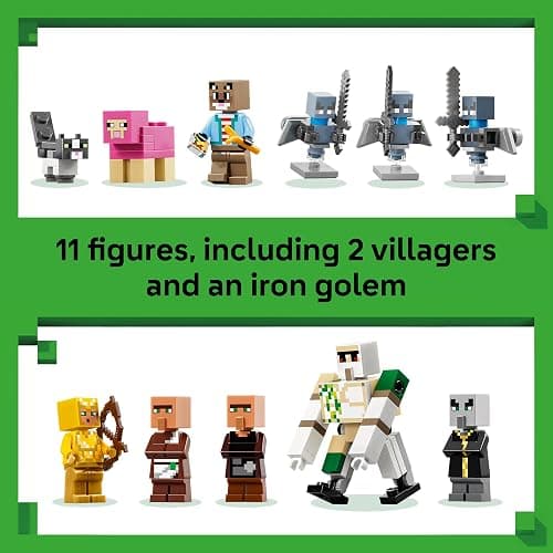 LEGO Minecraft Evoker Village Attack 21596 | Building Toys for Boys & Girls, Ages 9+, Sturdy Build for Pretend Play, 11 Minecraft Minifigures, 607 pieces, Gift for Gamers thumbnail 5