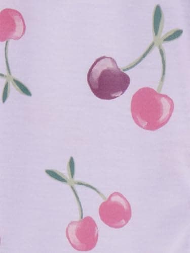 Simple Joys by Carter's Baby and Toddler Girls' 3 Pack Loose Fit Polyester Jersey Footed Pajamas thumbnail 3
