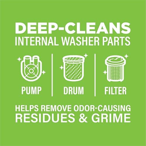 Affresh Washing Machine Cleaner, Helps Power Away Odor Causing Bacteria & Grime Deep Inside Pump, Valve & Hoses, 6 Time Release Tablets, 6 Month Supply thumbnail 6