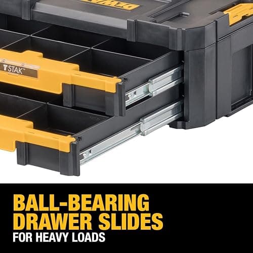 DEWALT TSTAK Tool Storage Organizer with Double Drawers, Holds Up to 16.5 lbs. (DWST17804) thumbnail 7