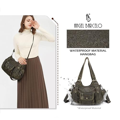 Angel Barcelo Purses for Women Soft PU Leather Shoulder Bag Crossbody Purse and Handbags thumbnail 2