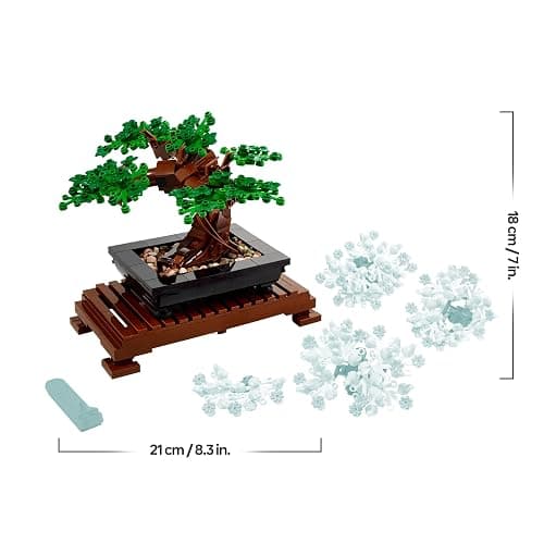 LEGO Botanicals Bonsai Tree - Faux Plant for Adults - Home Décor Set - Gift for Mother's Day with Artificial Cherry Blossom Flowers - DIY Building Projects - Botanical Collection - 10281 thumbnail 3