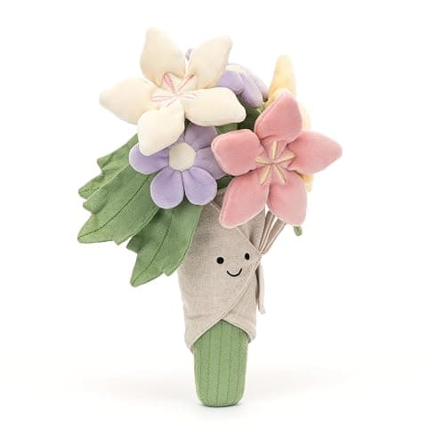 Jellycat Amuseables Bouquet of Flowers Stuffed Toy, 12 inches - Plant & Flower Plush - Fun Décor & Gift - Image 1