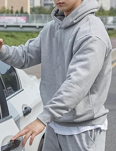 PAODIKUAI Men Hoodie Sweatshirt Loose Fit Fashion Pullover Hoodie Casual Long Sleeve Hooded Sweatshirt with Pocket thumbnail 6