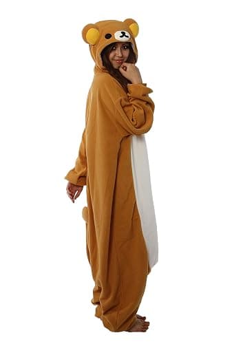 SAZAC San-X Licensed Rilakkuma Kigurumi - Onesie Jumpsuit Halloween Costume (Adults) thumbnail 2