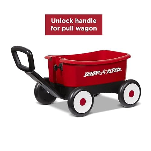 Radio Flyer Push & Pull Walker Wagon, 2-in-1 Wagon, Ages 1-4, Red Walker Toy - My 1st Wagon thumbnail 4