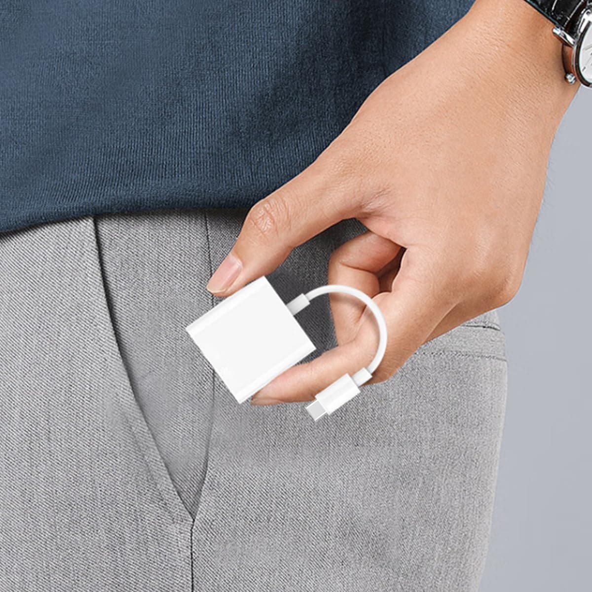 T Tersely USB-C SD Memory Card Reader Type C Adapter for iPhone 16/15 Pro/Max/Plus, MacBook Pro Air 2025-2016, M1 M2 M3 MacPad Pro Air/Surface, for Samsung S24/S23/Ultra/Plus, for Google Pixel,More thumbnail 8